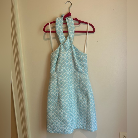 Light Blue Michael Kors Halter Dress - Picture 4 of 8